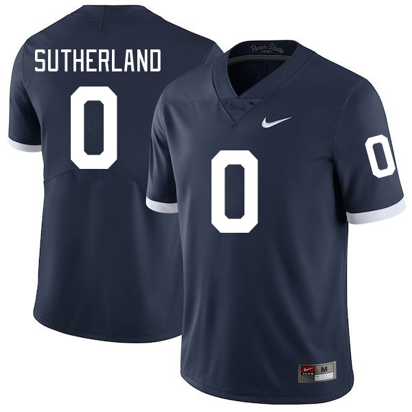 Penn State Nittany Lions #0 Jonathan Sutherland College Football Jerseys Stitched Sale-Retro